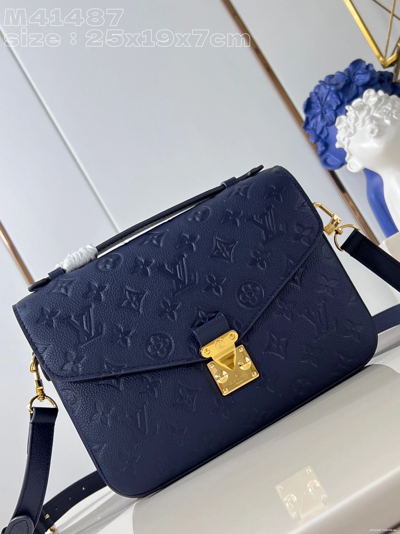 Official oldcobbler METIS-25*19*7cm VUITTON POCHETTE LOUIS 0725